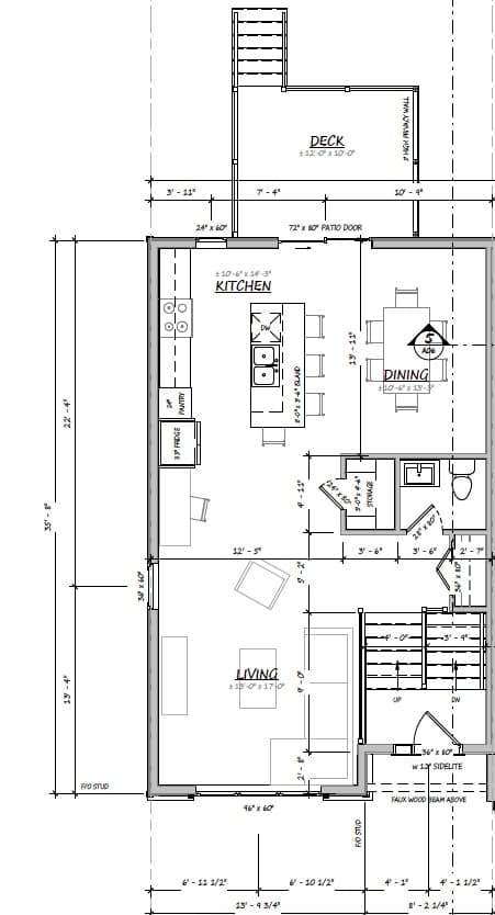 3-Bedroom Townhouse floor plan
