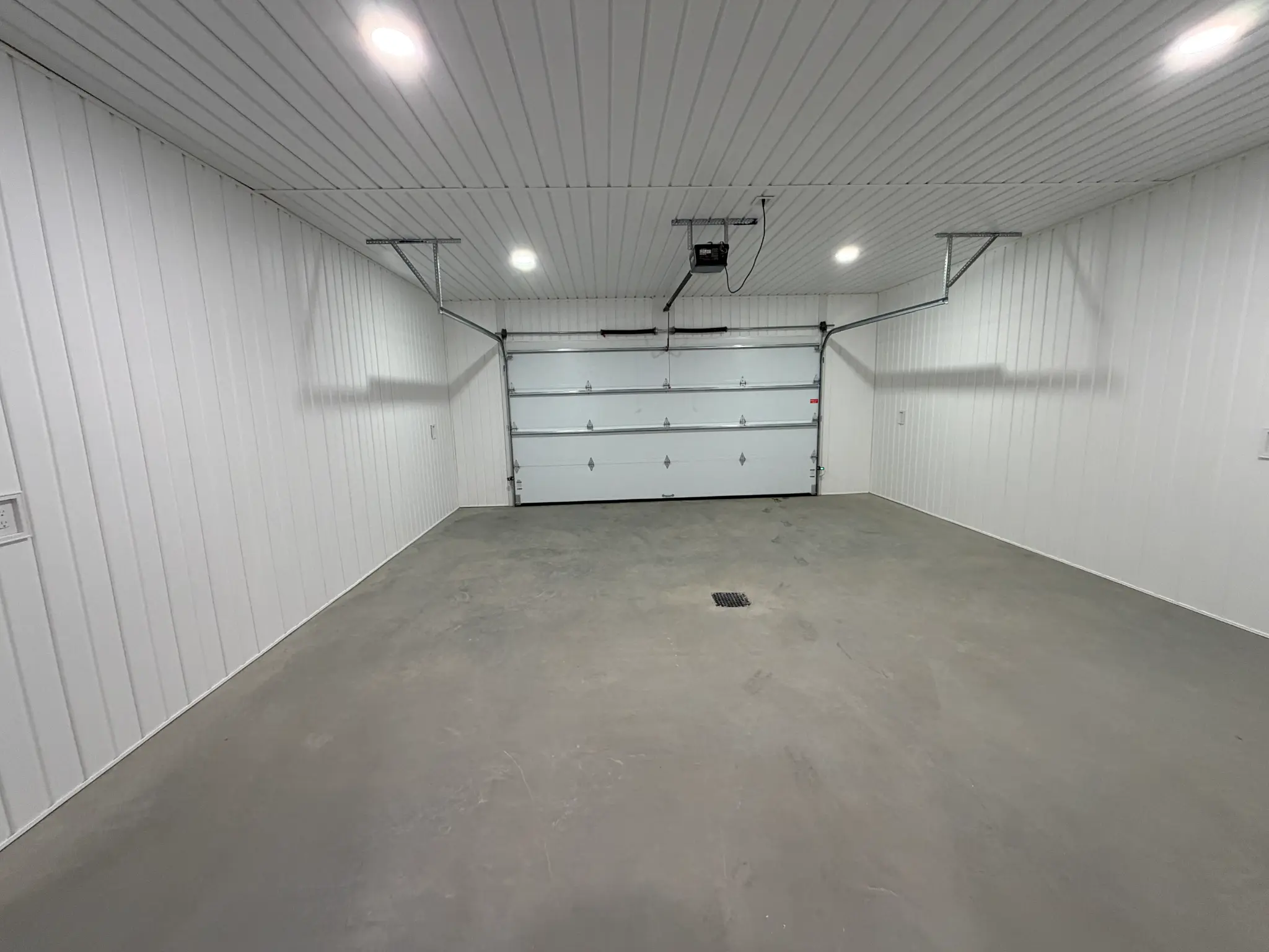 Attached double-car garage with opener